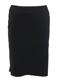 Petite black suit skirt