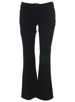 Dorothy Perkins Petite black twill trousers