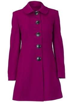 Dorothy Perkins Petite pink lady coat