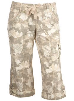 Dorothy Perkins Petite stone camouflage crops