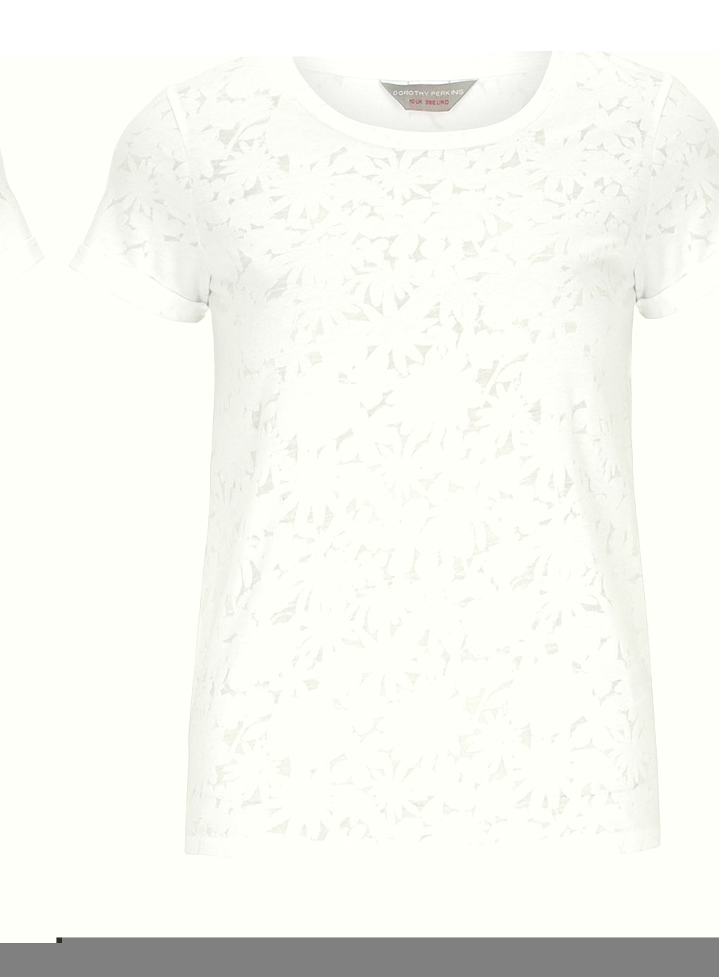 Petite white daisy burnout t-shirt 79233502