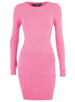 Pink jumper dress