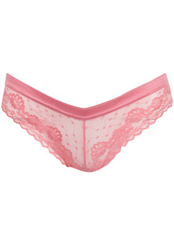 Pink lace bow back rio