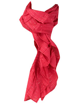 Dorothy Perkins Pink skinny ruched scarf