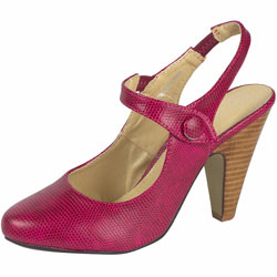 Dorothy Perkins Pink snake effect bar shoes