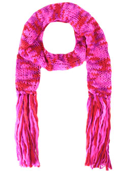 Pink space dyed scarf