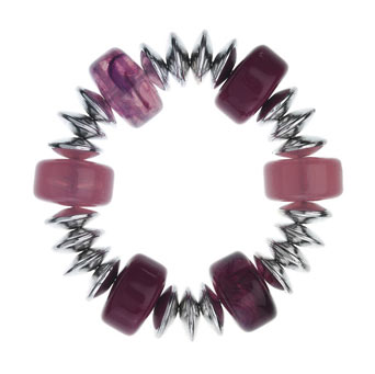Dorothy Perkins Purple barrell bead bracelet