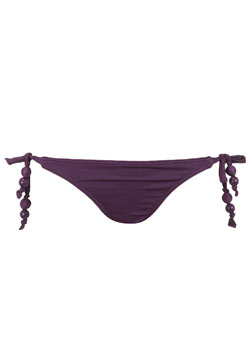 Purple beaded tieside bottoms