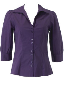 Dorothy Perkins Purple deep cuff blouse