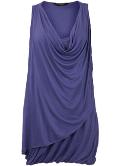 Dorothy Perkins Purple drape wrap tunic