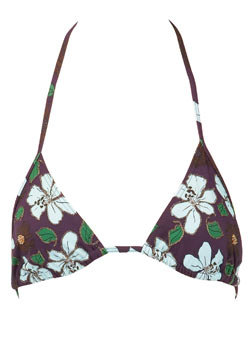 Dorothy Perkins Purple embellished bikini top