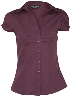 Dorothy Perkins Purple pleat front shirt