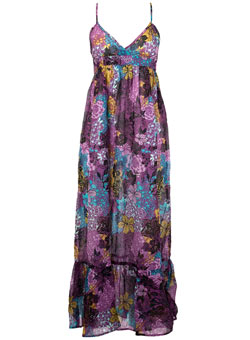 Dorothy Perkins Purple print maxi dress