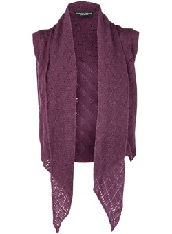 Dorothy Perkins Purple sleeveless drape top