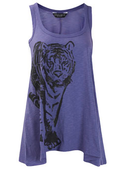 Dorothy Perkins Purple tiger glitter vest