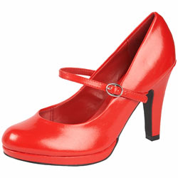 Dorothy Perkins Red round toe platform shoes