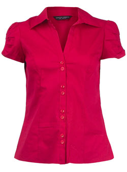 Red short sleeve shirt