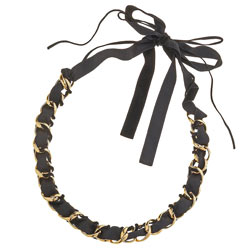 Dorothy Perkins Ribbon Through Chain Necklace