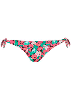 Rose print bow bikini bottoms