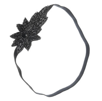 Seedbead flower headband