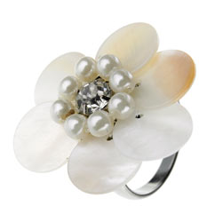 Dorothy Perkins Shell flower ring