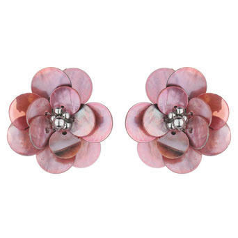 Dorothy Perkins Shell layered flower studs