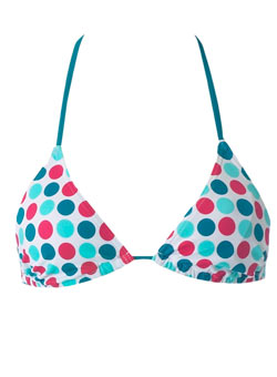 Dorothy Perkins Spotted traingle bikini top