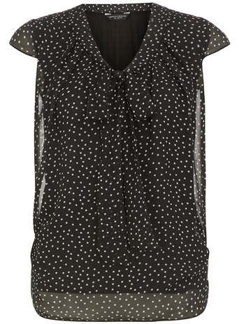 Spotty pussybow blouse DP05353901