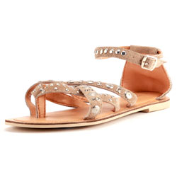 Dorothy Perkins Stone leather studded sandals