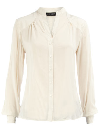 Dorothy Perkins Stone quilted shoulder blouse DP05250382