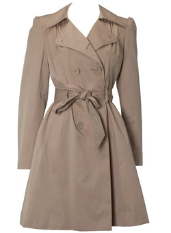 Dorothy Perkins Stone vintage trench coat