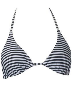 Dorothy Perkins Stripe triangle bikini top
