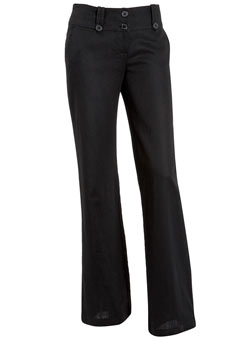 Dorothy Perkins Tall black linen trousers