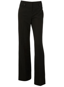 Dorothy Perkins Tall black tab side trousers