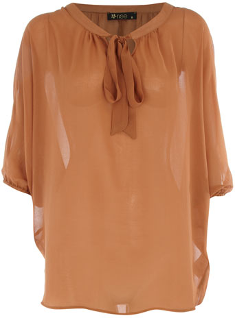 Dorothy Perkins Terracotta chiffon blouse DP51000711