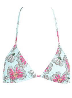 Dorothy Perkins Turquoise embellished bikini top