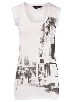 White NY photo t-shirt