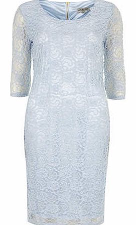 Womens Alice & You Tall Pale Blue Midi Lace