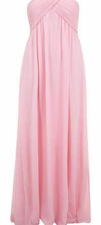 Womens Alice & You Tall Pale Pink Ruched Bandeau