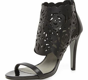Dorothy Perkins Womens All About Rose Black cage high heel