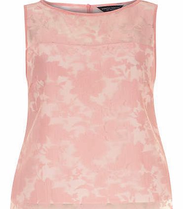 Dorothy Perkins Womens All About Rose Pink Textured Shell Top-