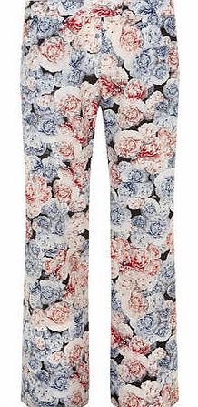 Womens Alll About Rose Palazzo Trousers- Multi