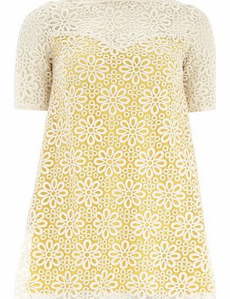 Womens Amy Childs Daisy Floral Lace Shift Dress-