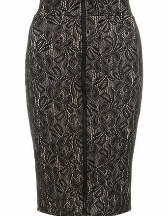 Dorothy Perkins Womens Amy Childs Helen Lace Print Pencil Skirt-