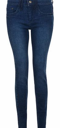 Dorothy Perkins Womens Bellfield Indigo wash skinny jeans- Blue