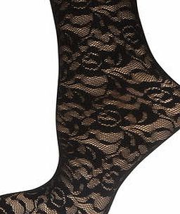Dorothy Perkins Womens Black All Over Lace Socks- Black DP16303410