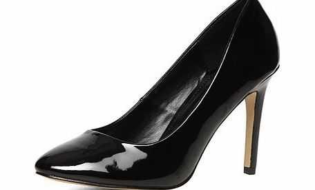 Dorothy Perkins Womens Black almond toe court shoes- Black