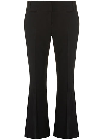 Dorothy Perkins Womens Black bootleg trousers- Black DP66701301