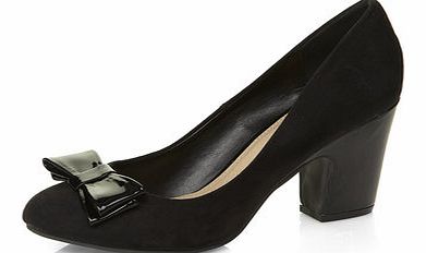 Dorothy Perkins Womens Black bow detail comfort court shoes-