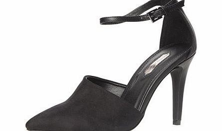 Dorothy Perkins Womens Black high 2-part court shoes- Black